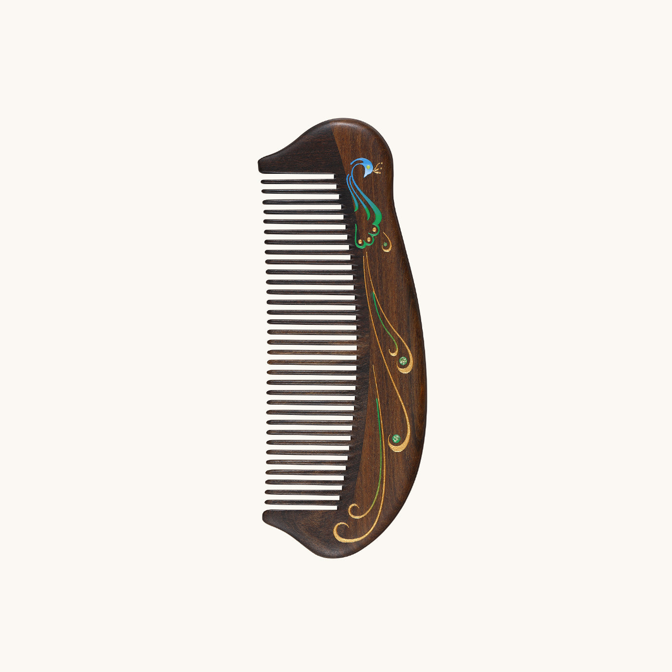 Pettine per capelli con piume di pavone Pettine per capelli con piume di pavone